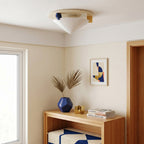 Colorful Dome Semi-Flush Ceiling Light