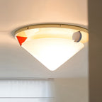 Colorful Dome Semi-Flush Ceiling Light