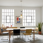 Geometric Playful Pendant Lamp, Primary Colors