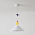 Geometric Playful Pendant Lamp, Primary Colors