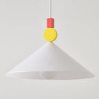 Geometric Playful Pendant Lamp, Primary Colors