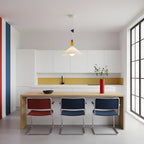 Geometric Playful Pendant Lamp, Primary Colors