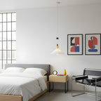 Geometric Playful Pendant Lamp, Primary Colors