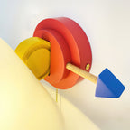 Playful Conical Wall Lamp with Pull-Cord Switch