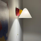 Playful Conical Wall Lamp with Pull-Cord Switch