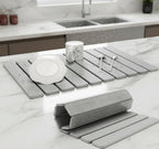 Stone Bath Mat Diatomaceous Earth Flat Design Moisture Absorbing