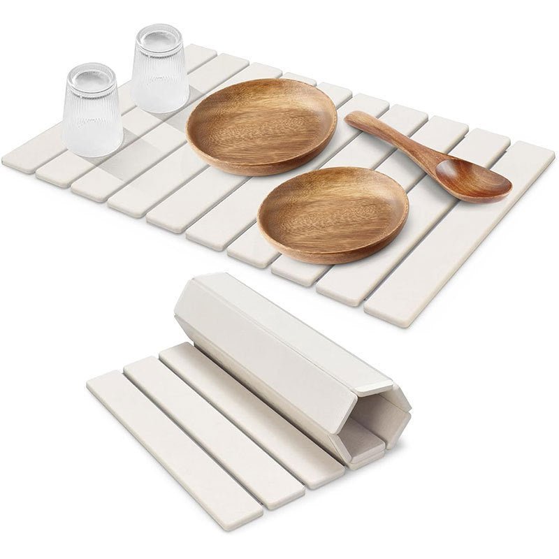 Stone Bath Mat Diatomaceous Earth Flat Design Moisture Absorbing