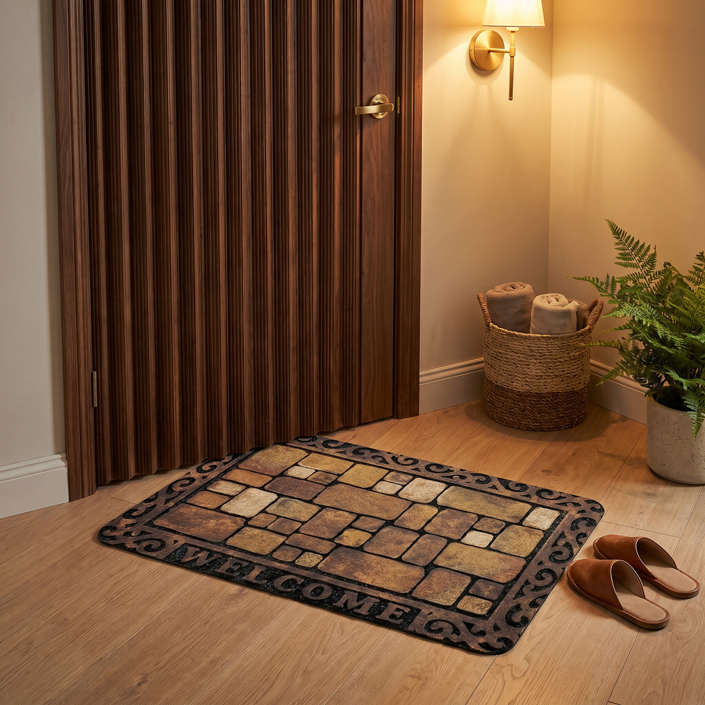 Door Mat Diatom Mud Non Slip Washable Stone Pattern