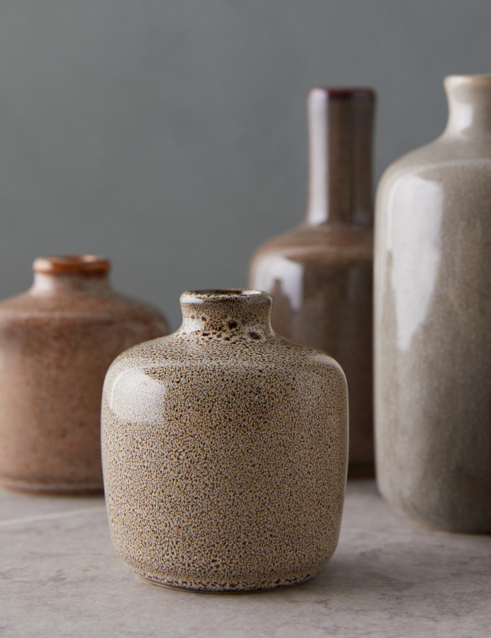 Milo Stoneware Vases Set | Assorted Sizes for Stylish Display