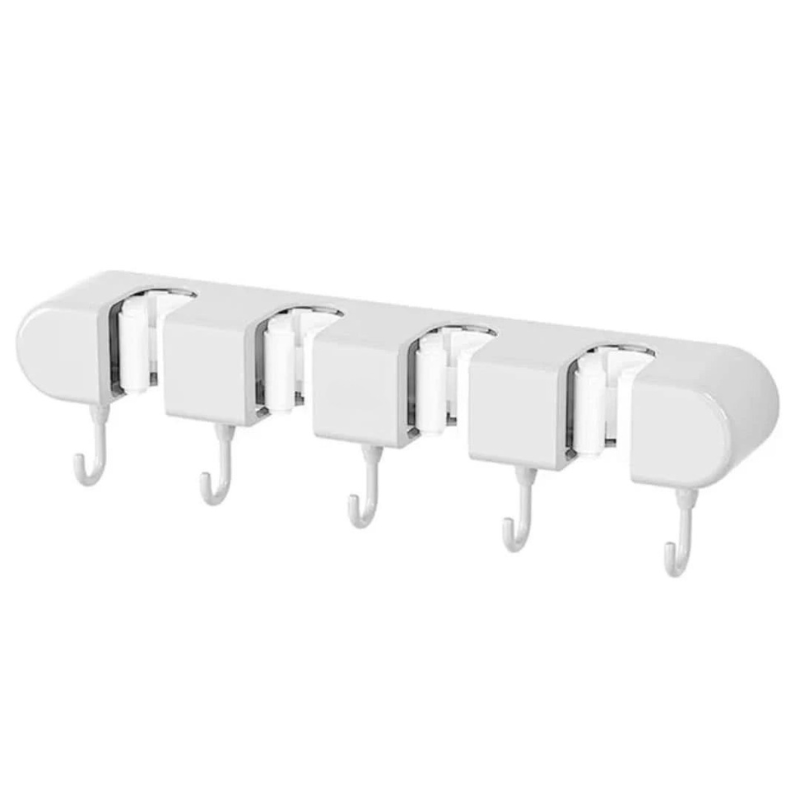 Storage Holder ABS Wall Mounted Organizer with Integrated Hook