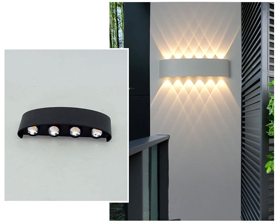 Storméa: Modern Outdoor Wall Light Made of Aluminum with Durable LED Light – for Balcony & Facade Lighting