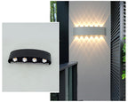 Storméa: Modern Outdoor Wall Light Made of Aluminum with Durable LED Light – for Balcony & Facade Lighting