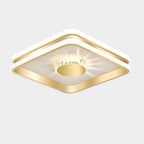 StrahlAurora: Crystal Ceiling Light LED Gold – Elegant & Decorative for Hallways & Living Areas