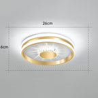 StrahlAurora: Crystal Ceiling Light LED Gold – Elegant & Decorative for Hallways & Living Areas