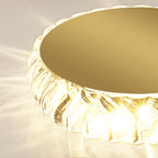 StrahlAurora: Crystal Ceiling Light LED Gold – Elegant & Decorative for Hallways & Living Areas