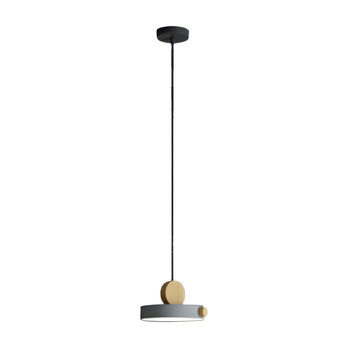 StrahlBunt: Modern Wooden Pendant Light LED Colorful – Stylish & Functional for Living Room & Dining Area
