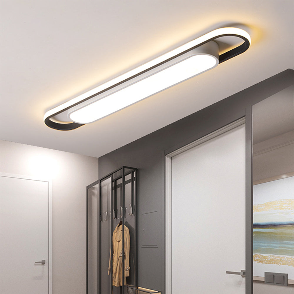 StrahlKorridor: Minimalistic LED Ceiling Light Long – Energy-Efficient & Stylish for Hallway & Dining Room