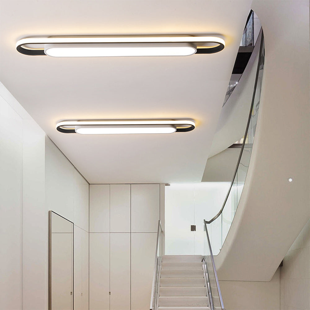 StrahlKorridor: Minimalistic LED Ceiling Light Long – Energy-Efficient & Stylish for Hallway & Dining Room