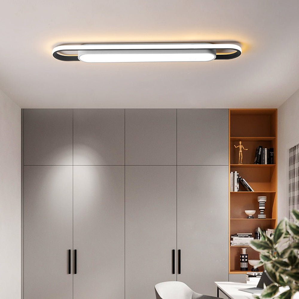 StrahlKorridor: Minimalistic LED Ceiling Light Long – Energy-Efficient & Stylish for Hallway & Dining Room