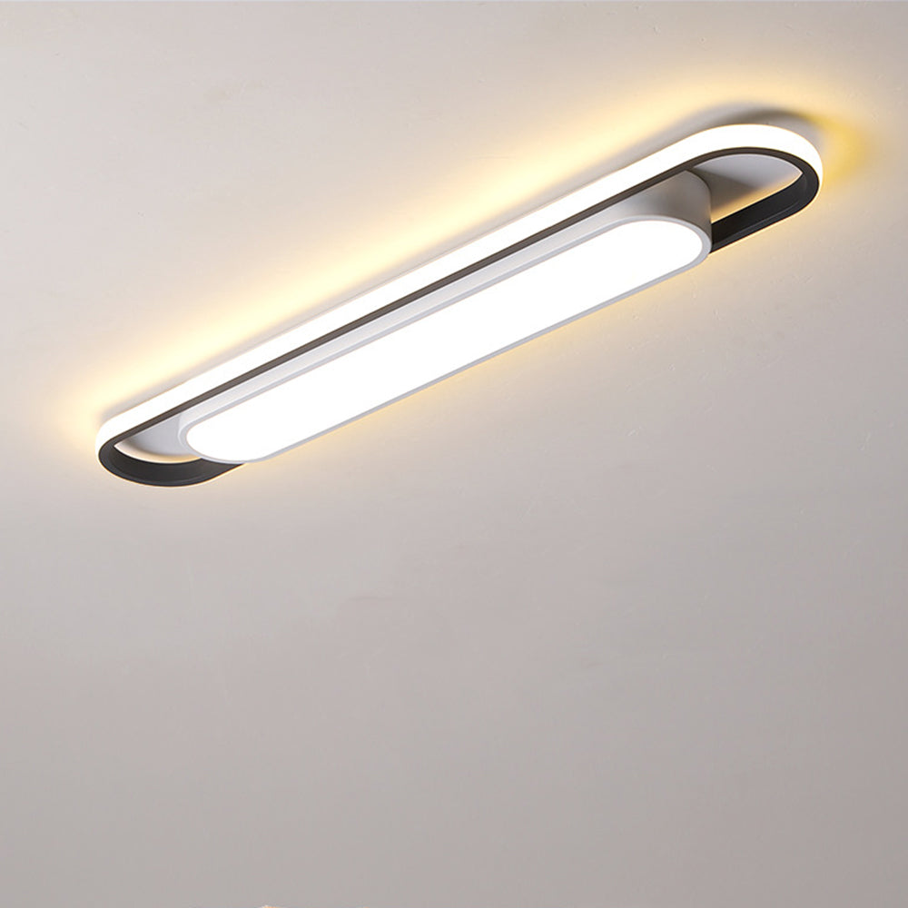 StrahlKorridor: Minimalistic LED Ceiling Light Long – Energy-Efficient & Stylish for Hallway & Dining Room
