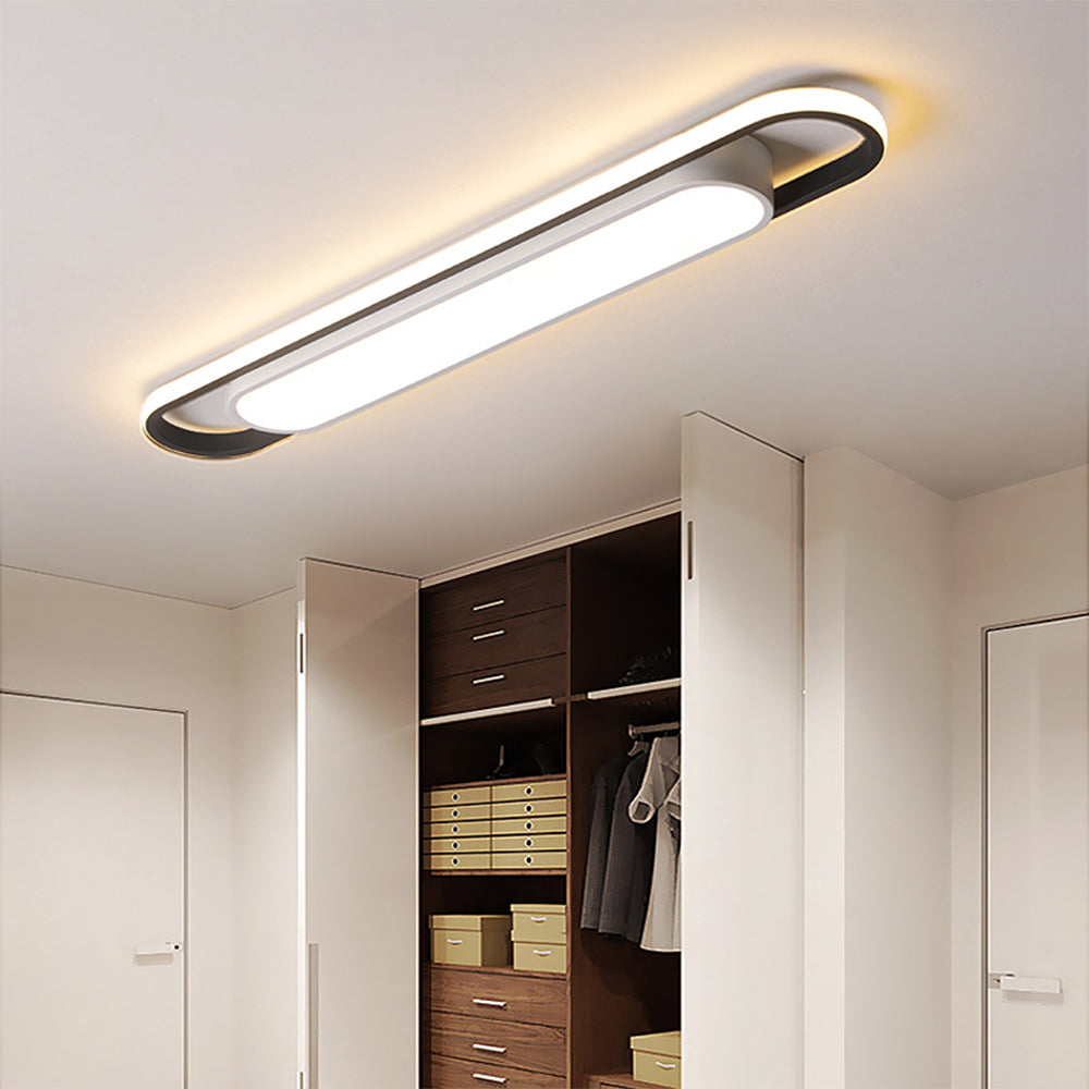 StrahlKorridor: Minimalistic LED Ceiling Light Long – Energy-Efficient & Stylish for Hallway & Dining Room