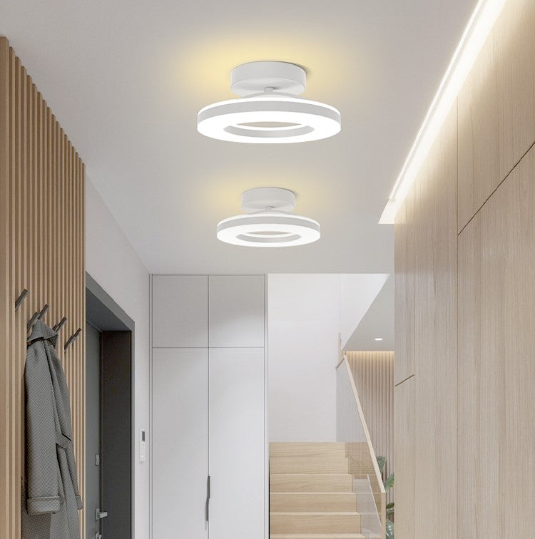 StrahlMetall: Modern Gold LED Ceiling Light – Decorative & Durable for Hallway, Dining Room & Living Room