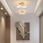 StrahlMetall: Modern Gold LED Ceiling Light – Decorative & Durable for Hallway, Dining Room & Living Room