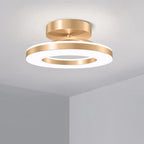 StrahlMetall: Modern Gold LED Ceiling Light – Decorative & Durable for Hallway, Dining Room & Living Room