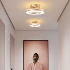 StrahlMetall: Modern Gold LED Ceiling Light – Decorative & Durable for Hallway, Dining Room & Living Room
