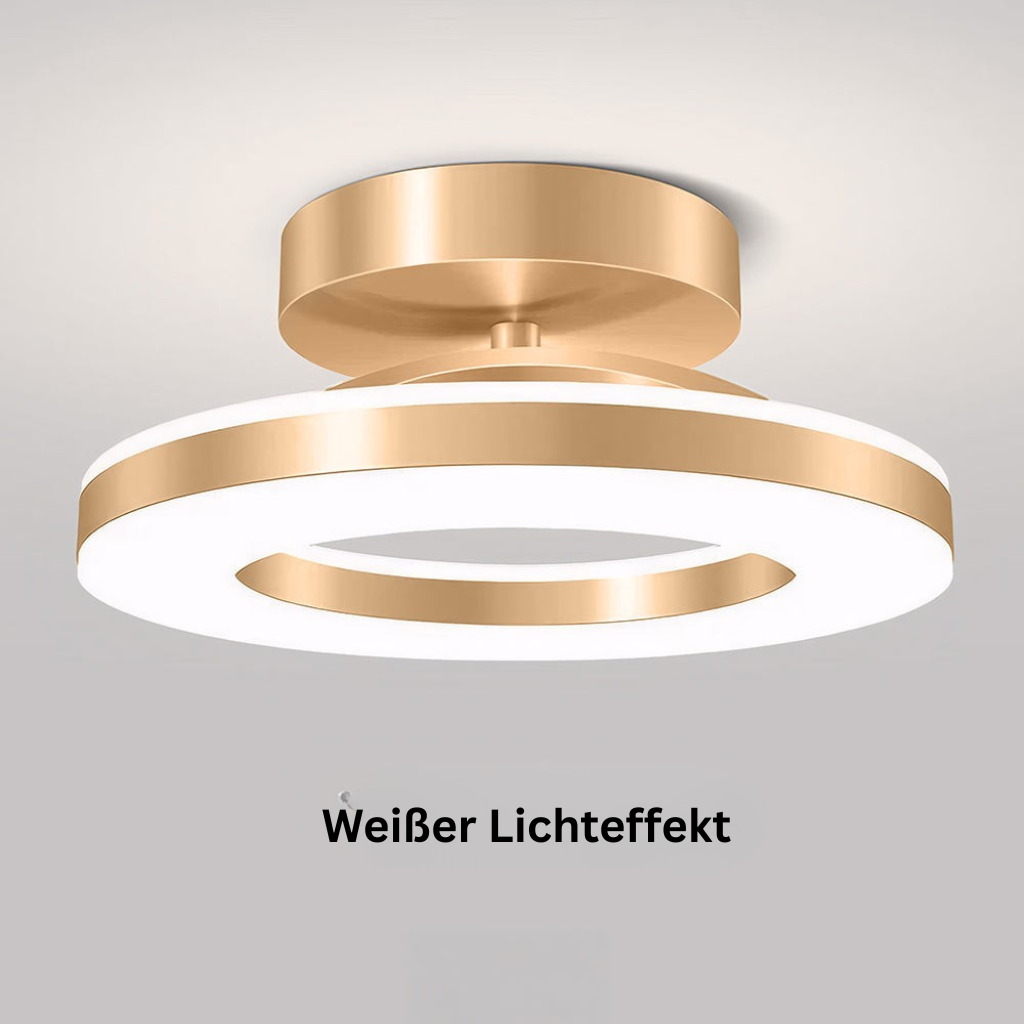 StrahlMetall: Modern Gold LED Ceiling Light – Decorative & Durable for Hallway, Dining Room & Living Room