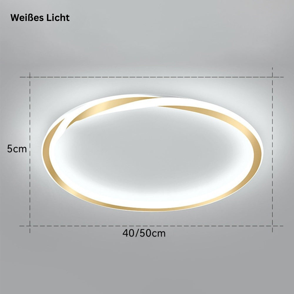 StrahlNacht: Modern LED Ceiling Light Round Flat – Stylish & Cozy for Bedrooms & Living Areas