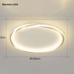 StrahlNacht: Modern LED Ceiling Light Round Flat – Stylish & Cozy for Bedrooms & Living Areas