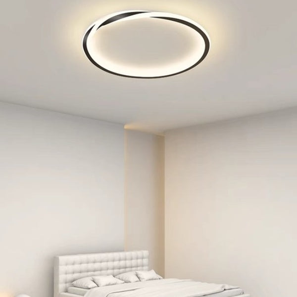 StrahlNacht: Modern LED Ceiling Light Round Flat – Stylish & Cozy for Bedrooms & Living Areas