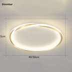 StrahlNacht: Modern LED Ceiling Light Round Flat – Stylish & Cozy for Bedrooms & Living Areas