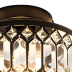 StrahlPrisma: Designer Crystal Ceiling Light Modern Round – Decorative & Functional for Living Room & Dining Room