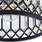 StrahlPrisma: Designer Crystal Ceiling Light Modern Round – Decorative & Functional for Living Room & Dining Room