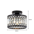StrahlPrisma: Designer Crystal Ceiling Light Modern Round – Decorative & Functional for Living Room & Dining Room