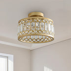 StrahlPrisma: Designer Crystal Ceiling Light Modern Round – Decorative & Functional for Living Room & Dining Room