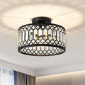 StrahlPrisma: Designer Crystal Ceiling Light Modern Round – Decorative & Functional for Living Room & Dining Room