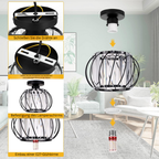 StrahlSatz: Modern Simple Glass Ceiling Light 2-Piece Set – Decorative & Energy Efficient for Hallways & Living Areas