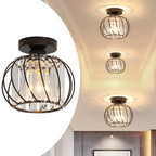 StrahlSatz: Modern Simple Glass Ceiling Light 2-Piece Set – Decorative & Energy Efficient for Hallways & Living Areas