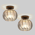 StrahlSatz: Modern Simple Glass Ceiling Light 2-Piece Set – Decorative & Energy Efficient for Hallways & Living Areas
