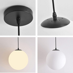 StrahlTafel: Modern Decorative & Energy-Efficient Glass Pendant Light for Dining Room & Kitchen