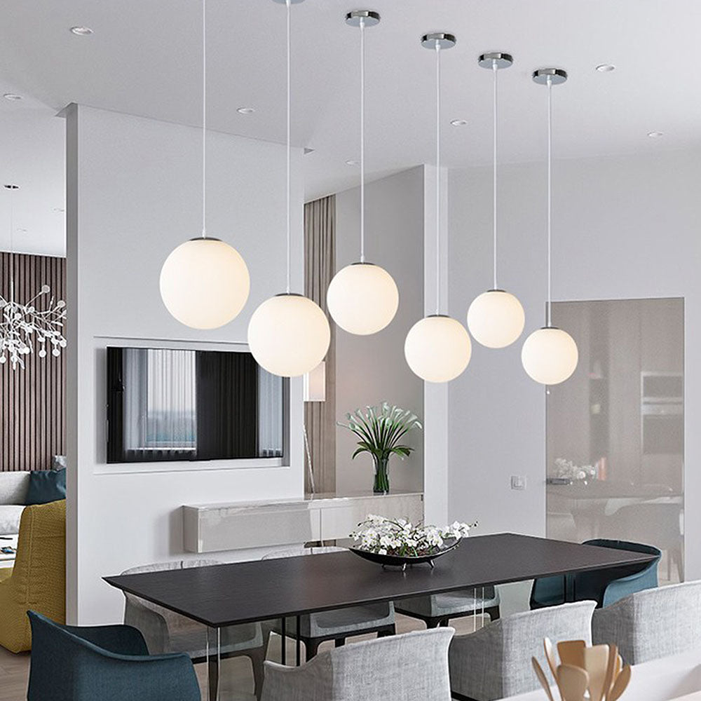 StrahlTafel: Modern Decorative & Energy-Efficient Glass Pendant Light for Dining Room & Kitchen