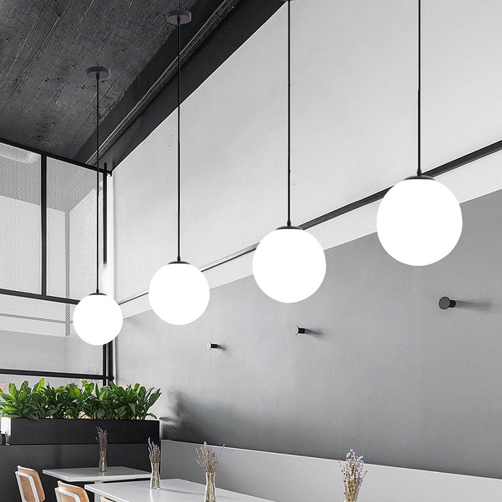 StrahlTafel: Modern Decorative & Energy-Efficient Glass Pendant Light for Dining Room & Kitchen