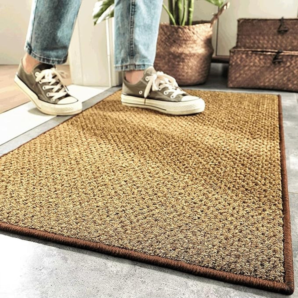 StrandWelle: Outdoor Doormat with Palm Pattern – Non-Slip, Weather-Resistant & Decorative for Front Door & Garage