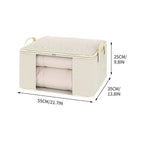 StripeOrganization: Foldable Storage Bag – Breathable, Spacious & Ideal for Bedding & Clothing