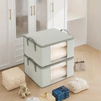 StripeOrganization: Foldable Storage Bag – Breathable, Spacious & Ideal for Bedding & Clothing