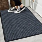 StripesStrong: durable doormat – non-slip, washable & classic striped design for entryways & kitchens