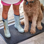 StripesStrong: durable doormat – non-slip, washable & classic striped design for entryways & kitchens